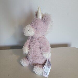 FAO Schwarz Toasties Purple Unicorn Weighted Heat Comfort Plush Stuffed Animal